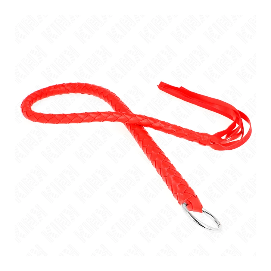 KINK - FRUSTA SERPENTE CON ANELLO MANO ROSSO 65 CM